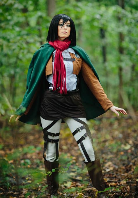 Deluxe Attack on Titan Mikasa Costume | Women's Cosplay Costume ...