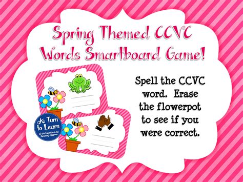 Spring Smartboard Games • A Turn to Learn