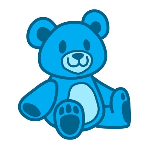 Free: Teddy Bear Clipart Stencil Blue Teddy Bear Clipart, 48% OFF