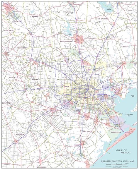 Greater Houston Map - Mason Maps