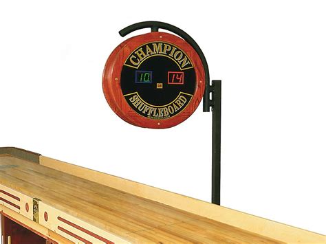 Champion Shuffleboard Large Wood Electronic Scoreboard