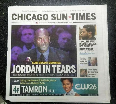 Michael Jordan In Tears Kobe Bryant LA Lakers Tribute Chicago Sun Times ...