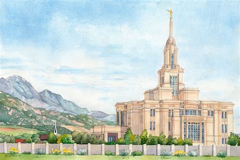 Payson LDS Temple Paintings | Payson Temple Giclee Prints & Pictures