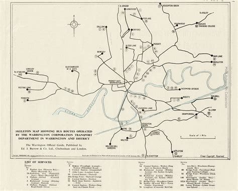 Warrington Corporation Transport Department : route map : … | Flickr