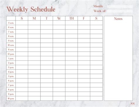 Hourly Planners - FREE Printables | Printabulls