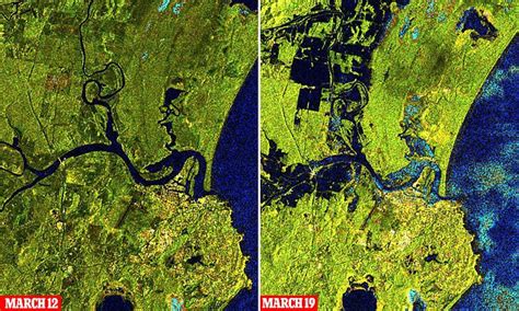 Incredible satellite images show the scale of flooding across NSW ...