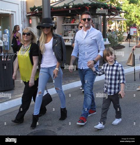 Robbie Keane shops with his family at The Grove Featuring: Robbie Keane, Claudine Keane, Robert ...