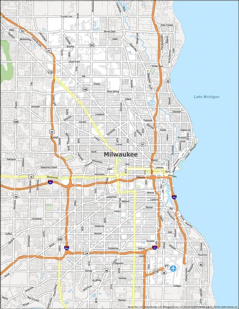 Milwaukee Map Collection, Wisconsin - GIS Geography