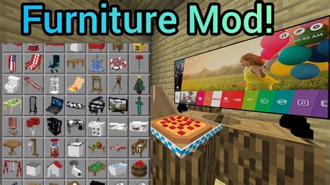 Furniture Mod! (Minecraft Bedrock Edition) - YouTube