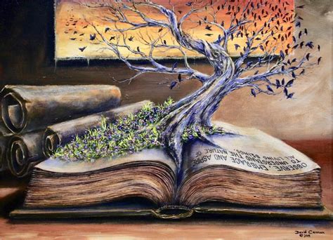 The Tree of Knowledge Painting by David Cannon | Saatchi Art