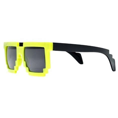 Pixelated Sunglasses for Men and Women Yellow ** Read more reviews of the product by visiting ...