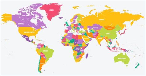 Mapa-Múndi: países, continentes e oceanos - Toda Matéria