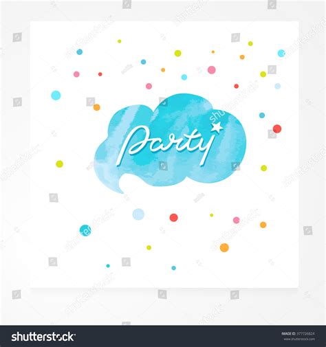 Vector Illustration Party Logo Element Stock Vector (Royalty Free ...