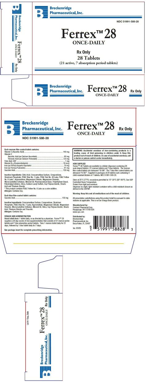 Ferrex 28: Package Insert / Prescribing Information