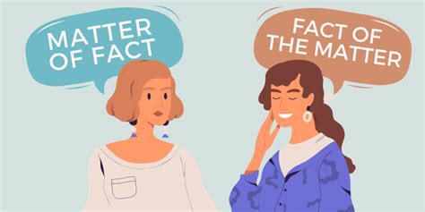 Matter of Fact vs. Fact of the Matter