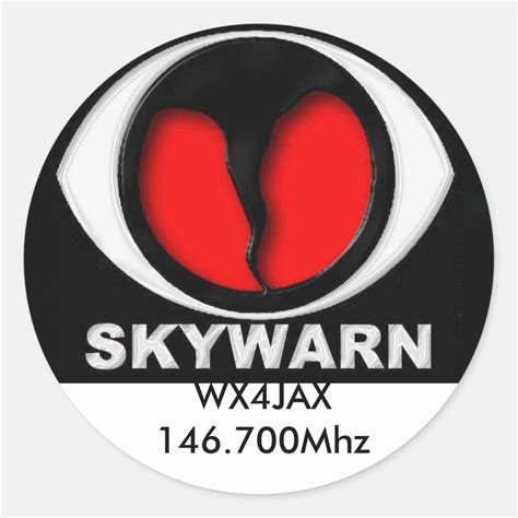 skywarn logo, Sticker | Zazzle