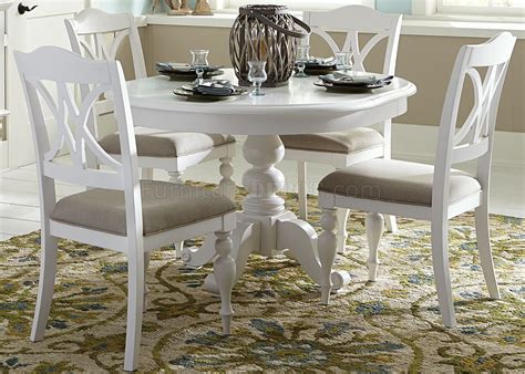 Summer House Dining Room 5Pc Set 607-CD - White by Liberty