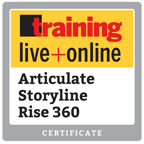 Articulate Rise 360 Certificate - Nov 2020 - Credly