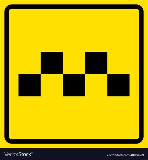 Taxi sign Royalty Free Vector Image - VectorStock