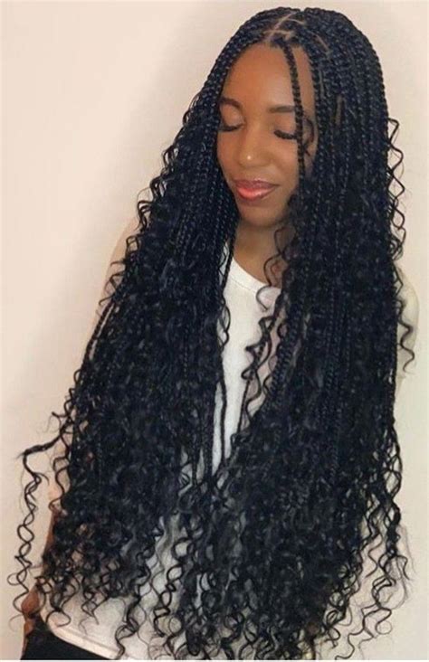 40 Bohemian Boho Goddess Box Braids Hairstyles For Winter 2024 - Coils ...