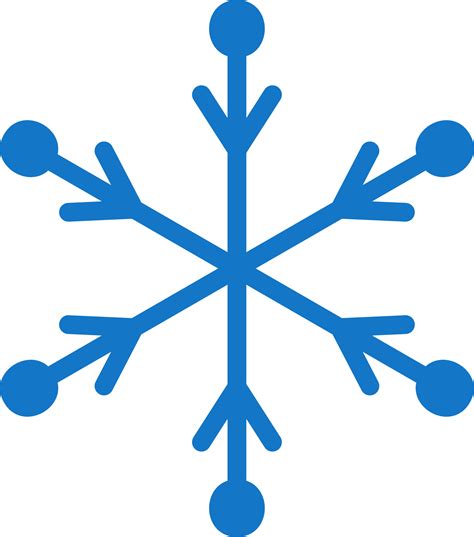 copo de nieve simple azul. ilustración de invierno. transparente png ...