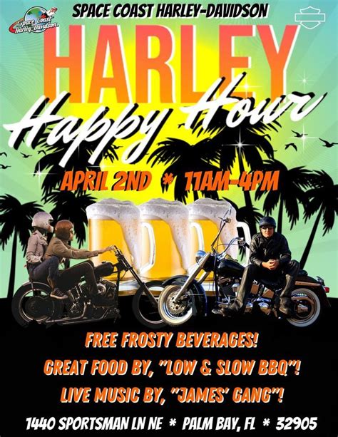 HARLEY HAPPY HOUR!!!, Space Coast Harley-Davidson, Palm Bay, April 2 ...