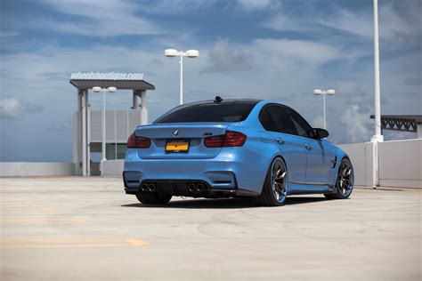 BMW F80 M3 in Yas Marina Blue Has Matching Wheels