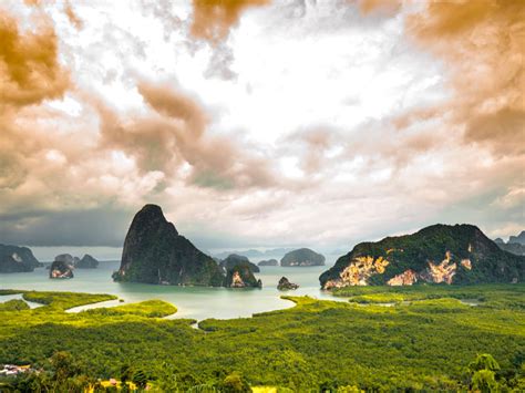 Private Tour to Phang Nga Bay Sunrise Tour by Speed Boat with lunch | Jamens Bond Sunrise Tour ...