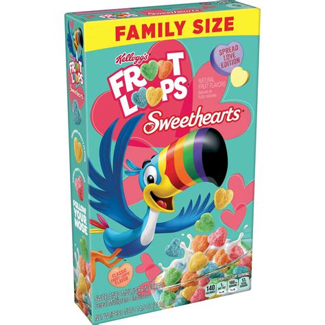 Buy Froot Loops Sweethearts Breakfast Cereal, Fruit Flavored, Valentine's Day Snacks, Family ...