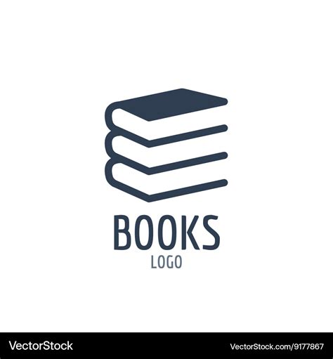 Books icon sign icon or logo design with three Vector Image