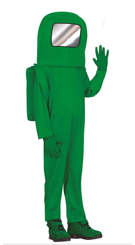 Among Us Game Costume Impostor Astronaut Green