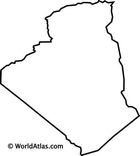 Free Printable Labeled And Blank Map Of Algeria In Pdf | Images and ...