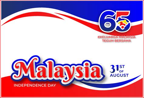 Banner illustration celebration The 65th Malaysia National Day 2022 ...