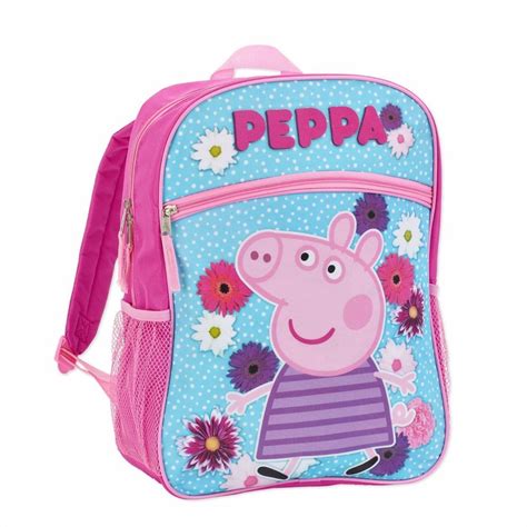 Details about Peppa Pig 16" Backpack Flower Power Standard Size School ...