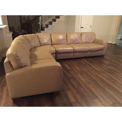 Natuzzi Leather Sectional Sofa | Chairish