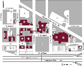 Augsburg College Campus Map | Zip Code Map