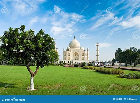 Taj Mahal In Sunrise Light, Agra Stock Image - Image of emperor ...