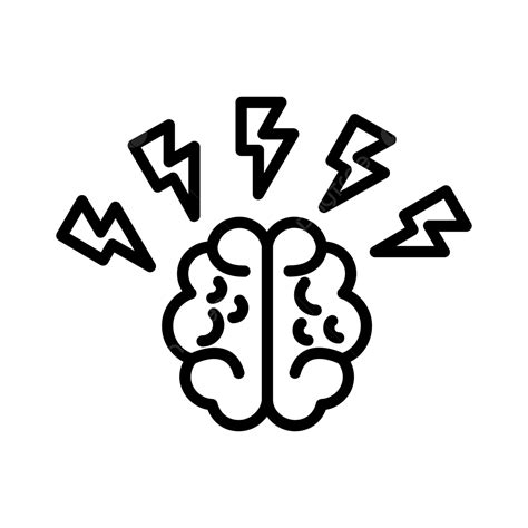 Brainstorm Line Icon Vector, Brain, Brainstorm, Creative PNG and Vector ...