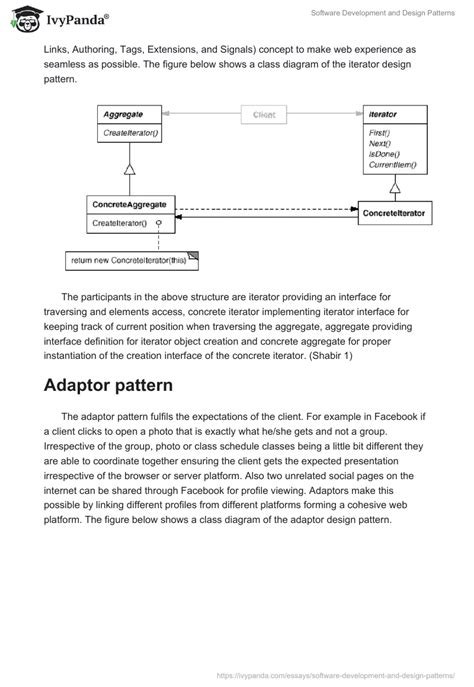 Software Development and Design Patterns - 628 Words | Coursework Example