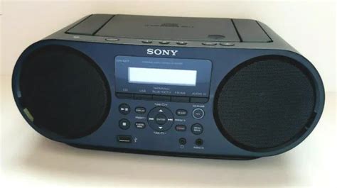 SONY ZS-RS60BT BOOMBOX W/CD, Bluetooth, NFC, AM/FM, USB, Headphone/Line ...