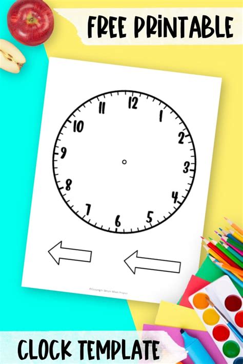 Free Printable Clock Template – Simple Mom Project