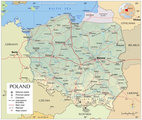 Political Map of Poland - Nations Online Project