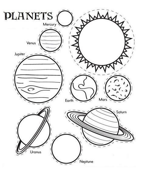 The 9 Planets Coloring Pages - Coloring Pages