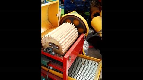 assembly of the peanut shelling machine - YouTube