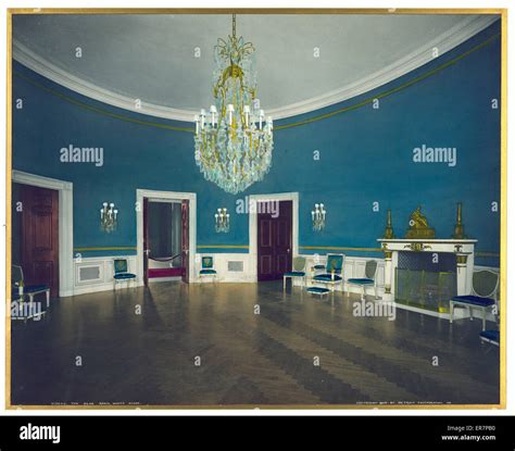 The Blue Room, White House Stock Photo - Alamy