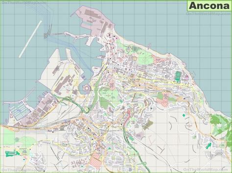 Large detailed map of Ancona | Map, Detailed map, Ancona