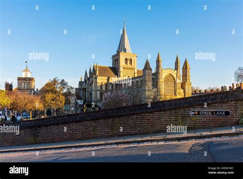 Rochester Cathedral; an English church of Norman architecture in Rochester, Kent Stock Photo - Alamy