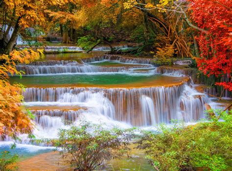 waterfall, River, Landscape, Nature, Waterfalls, Autumn Wallpapers HD ...