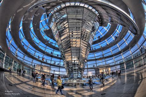 The Reichstag Dome in Berlin (I) (Fisheye Vision) | Lugares