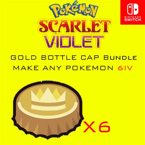 Buy 6x GOLD BOTTLE CAP POKEMON SCARLET AND VIOLET Online at Lowest Price in India. 225268765712